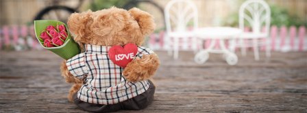 Valentine Day Teddy Bear Facebook Covers